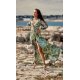 Rochie de vara lunga din voal kaki multicolor cu maneca lunga Anamaria Rochie de vara lunga din voal kaki multicolor cu maneca lunga Anamaria 2 - jojofashion.ro