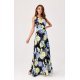 Rochie lunga de vara neagra cu flori mari vaporoasa petrecuta Nastia Rochie lunga de vara neagra cu flori mari vaporoasa petrecuta Nastia 2 - jojofashion.ro