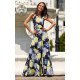 Rochie lunga de vara neagra cu flori mari vaporoasa petrecuta Nastia Rochie lunga de vara neagra cu flori mari vaporoasa petrecuta Nastia 4 - jojofashion.ro
