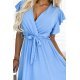 Rochie scurta baby blue cu volane Cornellia Rochie scurta baby blue cu volane Cornellia 7 - jojofashion.ro