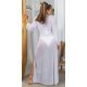 Rochie alba pareo de plaja alba cu maneca lunga vaporoasa Carys Rochie alba pareo de plaja alba cu maneca lunga vaporoasa Carys 3 - jojofashion.ro