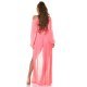 Rochie pareo de plaja, lunga, corai, cu decupaje sexy, Kathrin Rochie pareo de plaja, lunga, corai, cu decupaje sexy, Kathrin 3 - jojofashion.ro