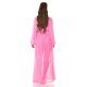 Rochie pareo de plaja, lunga, roz bombon, cu decupaje sexy, Kathrin 3 - jojofashion.ro