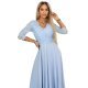 Rochie de ocazie eleganta baby blue cu dantela pe bust si maneca lunga Allegria 4 - jojofashion.ro