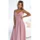 Rochie lunga eleganta roz pudrat petrecuta Scarlett 4 - jojofashion.ro