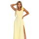 Rochie de ocazie lunga galbena cu floare pe bust MoniqueW 5 - jojofashion.ro