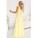 Rochie de ocazie lunga galbena cu floare pe bust MoniqueW 3 - jojofashion.ro
