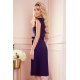 Rochie midi bleumarin plisata Karima Rochie midi bleumarin plisata Karima 3 - jojofashion.ro