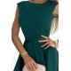 Rochie eleganta baby doll scurta, verde, in clos, Kyara 6 - jojofashion.ro