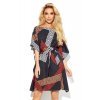 Rochie midi multicolora croi fluture oversize Butterfly