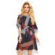 Rochie midi multicolora croi fluture oversize Butterfly Rochie midi multicolora croi fluture oversize Butterfly 2 - jojofashion.ro