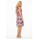 Rochie midi roz cu print colorat croi A Deyana Rochie midi roz cu print colorat croi A Deyana 5 - jojofashion.ro
