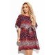 Rochie midi leopard print oversize Butterfly Rochie midi leopard print oversize Butterfly 2 - jojofashion.ro