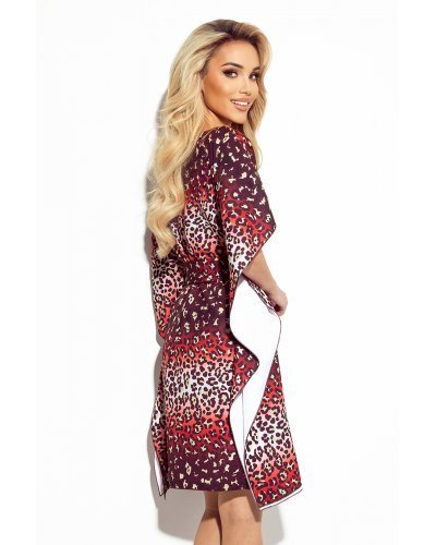 Rochie midi leopard print oversize Butterfly Rochii midi, Rochie midi leopard print oversize Butterfly - jojofashion.ro