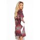 Rochie de zi eleganta midi leopard print oversize Butterfly 3 - jojofashion.ro