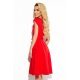 Rochie de zi eleganta midi, rosie, retro, Mazara 3 - jojofashion.ro