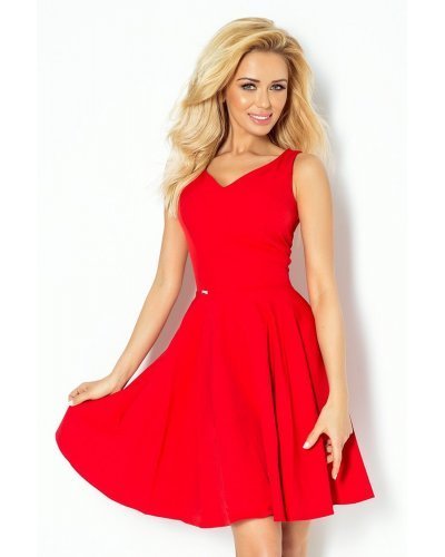 Rochie rosie midi retro  Lona Rochii rosii, Rochie rosie midi retro  Lona - jojofashion.ro