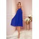 Rochie de vara midi vaporoasa albastru regal Alizee 4 - jojofashion.ro