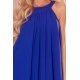 Rochie de vara midi vaporoasa albastru regal Alizee 6 - jojofashion.ro