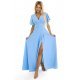 Rochie eleganta lunga baby blue vaporoasa petrecuta Kasandra 2 - jojofashion.ro