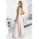 Rochie lunga bej petrecuta Scarlett Rochie lunga bej petrecuta Scarlett 3 - jojofashion.ro