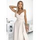 Rochie lunga bej petrecuta Scarlett Rochie lunga bej petrecuta Scarlett 4 - jojofashion.ro