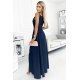 Rochie lunga bleumarin petrecuta Scarlett Rochie lunga bleumarin petrecuta Scarlett 3 - jojofashion.ro