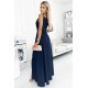 Rochie eleganta lunga, bleumarin, petrecuta, Scarlett 3 - jojofashion.ro