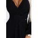 Rochie lunga neagra din brocard cu maneca lunga Roselia Rochie lunga neagra din brocard cu maneca lunga Roselia 6 - jojofashion.ro
