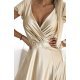 Rochie lunga din satin bej Cristaliza Rochie lunga din satin bej Cristaliza 6 - jojofashion.ro