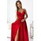 Rochie lunga rosie din satin Juliett Rochie lunga rosie din satin Juliett 4 - jojofashion.ro