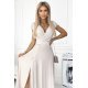 Rochie lunga din glitter bej Cristaliza Rochie lunga din glitter bej Cristaliza 4 - jojofashion.ro