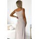Rochie eleganta lunga din glitter bej Scarlett 5 - jojofashion.ro