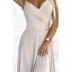 Rochie eleganta lunga din glitter bej Scarlett 6 - jojofashion.ro