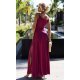 Rochie eleganta lunga din glitter burgundy Scarlett 3 - jojofashion.ro