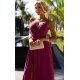 Rochie eleganta lunga din glitter burgundy Scarlett 4 - jojofashion.ro