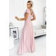 Rochie lunga din glitter roz pal Cristaliza Rochie lunga din glitter roz pal Cristaliza 3 - jojofashion.ro