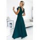 Rochie lunga eleganta verde petrecuta Soranya Rochie lunga eleganta verde petrecuta Soranya 3 - jojofashion.ro