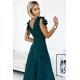 Rochie lunga eleganta verde petrecuta Soranya Rochie lunga eleganta verde petrecuta Soranya 5 - jojofashion.ro