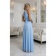 Rochie lunga din tulle baby bleu vaporoasa Selline 4 - jojofashion.ro