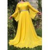 Rochie lunga galbena din voal vaporoasa FairyTale