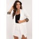 Sacou dama alb, elegant, cu manseta leopard print, Ikram Sacou dama alb, elegant, cu manseta leopard print, Ikram 2 - jojofashion.ro
