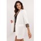 Sacou dama alb, elegant, cu manseta leopard print, Ikram Sacou dama alb, elegant, cu manseta leopard print, Ikram 3 - jojofashion.ro