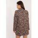 Sacou dama animal print leopard, maro, Haya1 Sacou dama animal print leopard, maro, Haya1 4 - jojofashion.ro