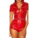 Salopeta rosie de club, scurta, piele eco Wetlook Adelyn Salopeta rosie de club, scurta, piele eco Wetlook Adelyn 6 - jojofashion.ro