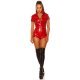 Salopeta rosie de club, scurta, piele eco Wetlook Adelyn Salopeta rosie de club, scurta, piele eco Wetlook Adelyn 2 - jojofashion.ro