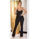 Salopeta dama neagra, mulata, cu spatele gol, Joliena Salopeta dama neagra, mulata, cu spatele gol, Joliena 2 - jojofashion.ro
