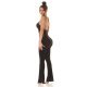 Salopeta dama neagra, mulata, cu spatele gol, Joliena Salopeta dama neagra, mulata, cu spatele gol, Joliena 4 - jojofashion.ro