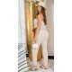 Salopeta bej, cu umerii goi, bandeau, Lorette Salopeta bej, cu umerii goi, bandeau, Lorette 3 - jojofashion.ro