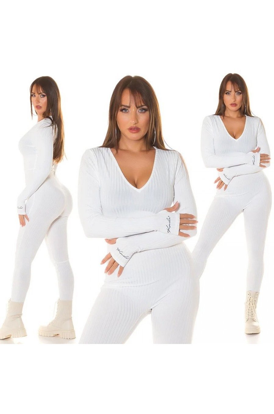 Salopeta casual, alba, mulata, cu maneca lunga, Atanasia Salopeta casual, alba, mulata, cu maneca lunga, Atanasia 6 - jojofashion.ro